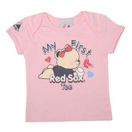 MLB Boston Red Sox Baby My First Tee T-Shirt 3-6M Pink