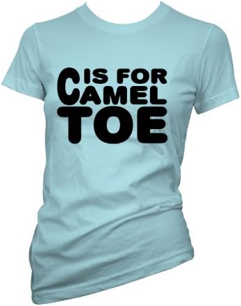 starlite-womens T shirts-C Is For Camel Toe ladies Tops-Funny Gifts