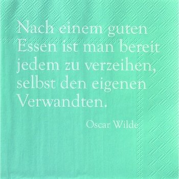 Papierservietten "Nach einem guten Essen"