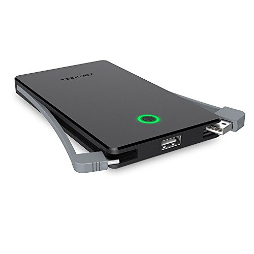 TeckNet Batterie Externe de 6000 mAh avec Le c  ble int  gr    Chargeur Externe Chargeur de Secour avec la Technologie Intelligente BLUETEK pour Les S