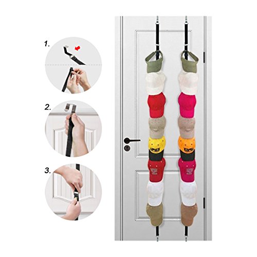 asoon Caprack Baseball GAP Aufhängen Organizer, Baseball GAP holder-2 Pack Halt 16 Kappen