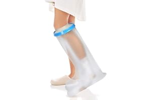 Pincou - Copertura per gesso, per bambini, per doccia, impermeabile, protezione per il ginocchio del bambino per mantenere asciutto il gesso, fasciatura protettiva per piedi