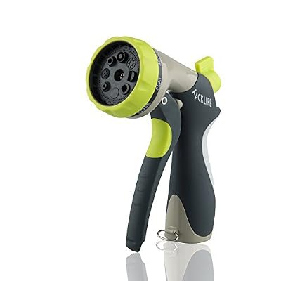 TACKLIFE Pistolet d'Arrosage, Pistolet Arrosoir, Pulvérisateur de Jardin, pour les tuyaux de jardin avec 8 formes du jet, pour les Véhicules, Pulvérisateur pour Lavage de Voiture, le Jardinage, le Nettoyage des Animaux de Compagnie
