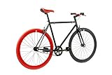 FabricBike-Fahrrad Fixie, Schwarz, Starre Nabe, Single Speed, Fixed Gear Bike, Rahmen aus Hi-Ten Stahl, 10 Kg - 2