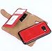 Price comparison product image TAITOU Galaxy A5 2017 Shell, Old Vintage Style Cool Foldable Zipper Wallet Bag Stand Cover[Money Name ID Credit Card Slots] Ultrathin Anti-Drop Protect Case for Samsung Galaxy A520 Red