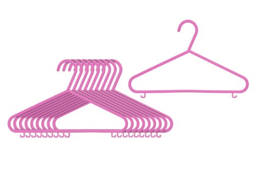 Premier Housewares Children's Hangers - Pink, Set of 10