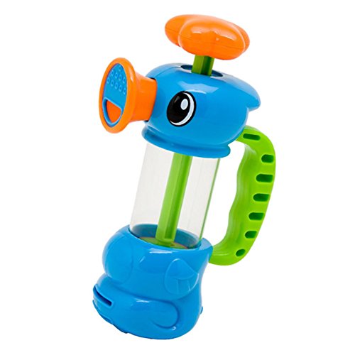 Demiawaking Baby Bad Wasser Spielzeug Pumping Design Bunte Hippocampal Form Badewannenspielzeug
