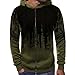 Produktbild MERICAL Mantel Herren Zipper Farbverlauf Pullover Langarm Kapuzenpulli Tops Bluse(XXXXX-Large,armygrün)