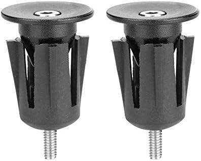 VGEBY 1Pair Bar End Plugs, Aluminum Alloy Bike Grips Bar End Caps Plug for Mountain Bike Road Bicycle Handlebar