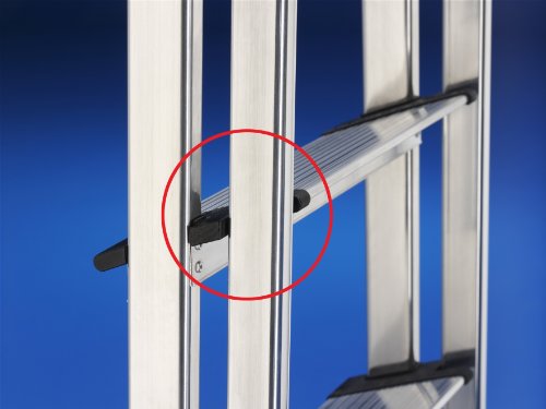 Hailo 8040-707 – 7 XXL-treden Aluminium beveiligings- huishoudladder - 7