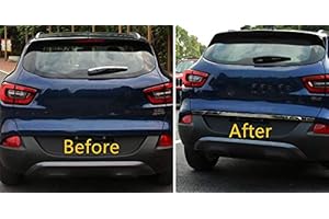 GTTCCG Für Kadjar 2015-2019 Edelstahl-Heckklappendeckel, dekorative Zierleiste, 1 Stück