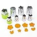 Produktbild Gemüseschneider Formen – 8 Stück Gemüse Früchte, Ausstechformen/3 Stück Mini Sandwich Ausstecher Formen Set/10 Stück süße Tier Food Picks für Kinder von kaaishan