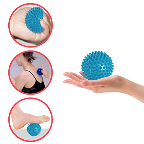 Massageball Self Massage,NuoYo 2 Spikey Ball Igelball Reflexzonen Massage Selbstmassage Fußmassage,Abbau von Stress und Schmerzen - 6