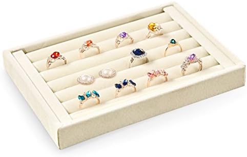 simple jewellery storage box/High quality velvet jewelry Necklace Earring ring display tray/fashion watch box-C