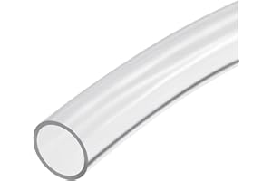 DMiotech 19mm ID 24mm OD Transparente PVC Tubo Flexible Transparente Manguera Vinilo Tubo para Jardín Agua Tubo, Aire Tubo Aceite Tubo, 1m Longitud