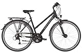 Leichter Aluminium Rahmen Vermont Brentwood Damen schwarz matt Rahmenhöhe 48cm 2019 Trekkingrad