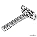 Jagen David ® B30 - Butterfly Double Edge Razor Safety Razor Fits All Double Edge Razor Blades unique Christmas gift for him (Silver)
