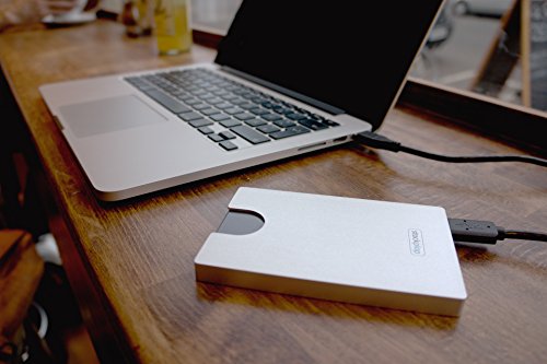 pure plop : hochwertiges Festplattengehäuse (7mm SSD/HDD) mit UASP aus eloxiertem Aluminium - 5