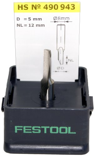 Festool 490943 HS Nutfräser HS-Stahl S8 D5/12