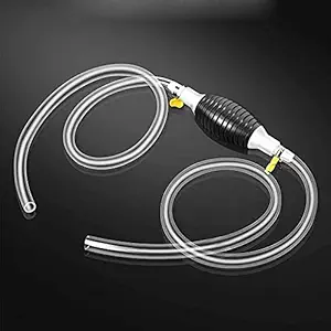 HUNK SHOPPERS Fuel Transfer Pump Kit Tank Sucker Newest High Flow Hand Pump Portable Manual Car Fuel Transfer Pump for Petrol Diesel Oil Liquid Water Fish Tank with 1.2m Hose