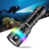 Sofirn SD08 Dive Torch 3200 Lumen High-Performance Scuba Diving Torch Underwater 100m with 360-Degree Battery Indicator & Col