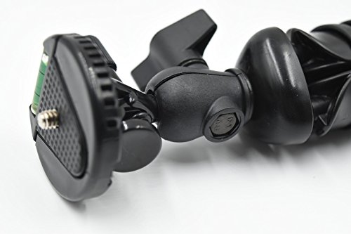 Alimao® Trípode Flexible para Cámaras DSLR, Sin Espejo y Réflex, de Gran Tamaño Soporta Muchos Tipos de Cámaras con Lente Zoom o Teleobjetivo, Cabeza de Bola y Planos para el Diseño de la Toma Perfecta