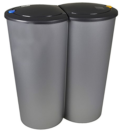 Abfalleimer Duo Bin 2x25l Mülleimer Doppeleimer Mülltrennung - 2