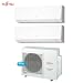 Produktbild Fujitsu DUAL Klimagerät Split Wandtattoo Inverter Serie F II MOD.LM 9000 + 12000 BTU mit aoyg18l