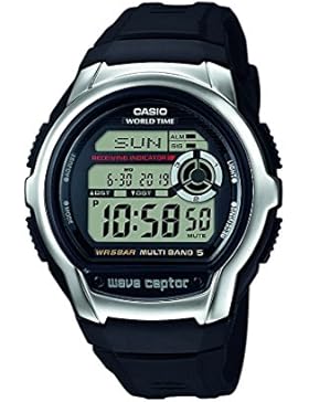 Casio Wave Ceptor Herrenuhr Digital mit Resinarmband – WV-M60-1AER
