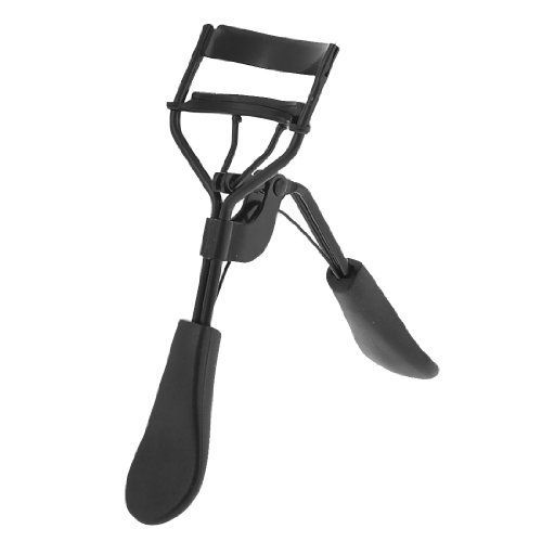 Woman Black Plastic Handle Curling Eyelash Curler Beauty Tool