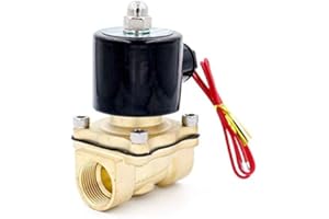 MASO Électrovanne Senrise 220 V AC 1,9 cm 2 voies Électrique Laiton Valve Électrovanne Filetage G Normalement Fermé Eau Huile Air Gaz Diesel