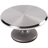 EPINOX &Ccedil;elik D&ouml;ner Pasta Hazırlama Standı - D&ouml;nd&uuml;r&uuml;lebilir Pasta Sıvama Standı - 30 cm