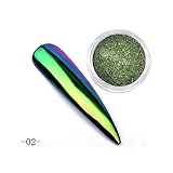 decolorante profesional azul en polvo para el cabello pulver El juego incluye 1 caja de uñas de arte neón espejos en polvo