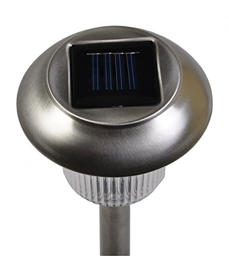 12x LED Solarleuchte mit Farbwechsler Set Gartenbeleuchtung Solarlampe Edelstahl - 2