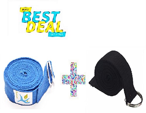 Yoga Cotton Yoga Strap 8 Foot with Metal D-Ring Available in Multiple Colors Best Yoga Straps for Stretching, Flexibility and Traction(Blue) RS.399 (67.00% Off) - Amazon Yoga Cotton Yoga Strap 8 Foot with Metal D-Ring Available in Multiple Colors Best Yoga Straps for Stretching, Flexibility and Traction(Blue) RS.399 (67.00% Off) - Amazon