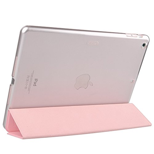 iPad Mini Hülle, ESR® Yippee Series Auto Aufwachen / Schlaf Funktion PU Ledertasche mit Durchschaubar Rückseite Abdeckung Schutzhülle für iPad mini 3/2/1 (Light Rosa) - 3