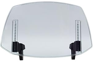 Shkalacar Extensión del parabrisas para moto, deflector ajustable de clip universal para la mayoría de las motos de cross