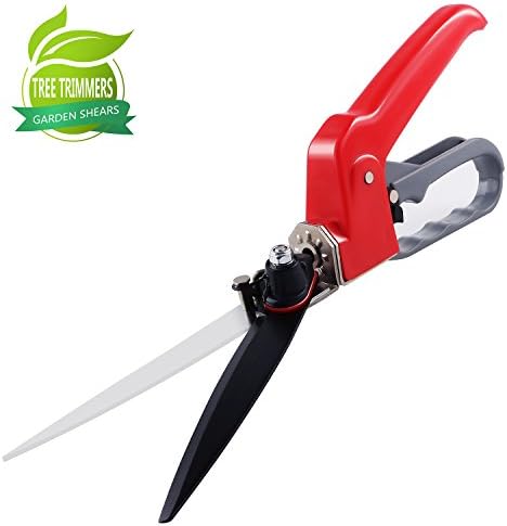 Pruning Shears Grass Trimmer, Garden Shears, Rotating Grass Flower Leaf Hand Pruner - Razor Sharp Bypass Secateurs, Ergonomic Gardening Tool for Effortless Cut