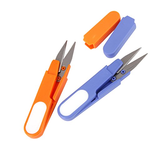 Preisvergleich Produktbild Kunststoffgriff Metallklinge Scheren Angelhaken Entnahmeleitung Schneider 2pcs