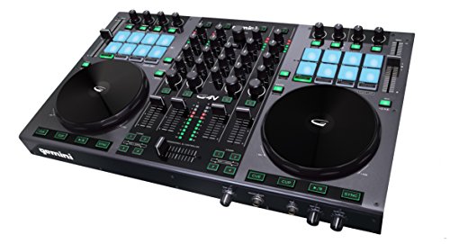 Gemini G4V - Controladores DJ (2.0, USB B, 3.5 mm, USB, 5V, 1.1A) Negro