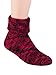 Produktbild Damen Winter Super Soft Warm Gemütlich Fuzzy Weihnachtsgeschenk Slipper Socken Gr. Large, rot