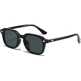 YAMEIZE Retro Square Sunglasses for Men - Women Vintage Sunglasses 90s UV400