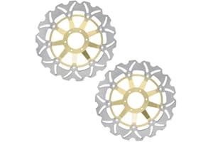 T | TARAZON TARAZON 2 piezas Discos de Freno Delantero moto para CBR600F CBR600F4 CBR 600 F F4 1999 2000/ CBR900RR CBR 900 RR 1992 1993/ GL 1500 Valkyrie SC34 97-03/ Gold Wing 1800