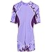 Baby Girls Tuga Short Sleeve UV Swim Suit - Low Tide - UPF50+ Sun Protection 12-18 Months Lavender