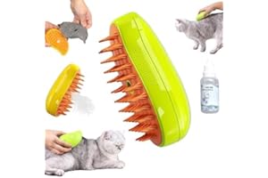 SEANTIE Steamy Cat Brush 2024 - Cepillo de vapor para gatos 3 en 1, cepillo de pelo de gato para eliminar el pelo enredado y suelto, para pelo largo y corto