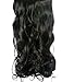 22" Clip in Hair Extensions CURLY Black #1b FULL HEAD 8pcs