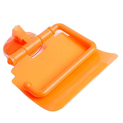 Preisvergleich Produktbild HYZ Toilettenpapierhalter mit Saugnapf, Toilettenpapierhalter, wasserfest, Orange, 13.7x13.5cm