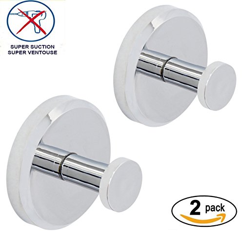 Preisvergleich Produktbild OCTOPODIS - Küchenhaken Badezimmerhaken Saugnapf Haken, Mehrzweckhaken mit Saugnapfhalter - Saughaken Abnehmbarer Duschaufhänger für Handtuch, Bademantel, Mantel, Loofah ... Stark, Design & Müheloser Installations-Saughaken (X 2)