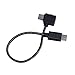 Price comparison product image PENIVO Remote Control USB Data Cable Connecting Phone Tablet Connector Line Nylon Braided Cable Android Cellphone IOS to Micro-USB Cable For DJI Maivc Air / Mavic Pro Drone (15cm Micro USB Cable)