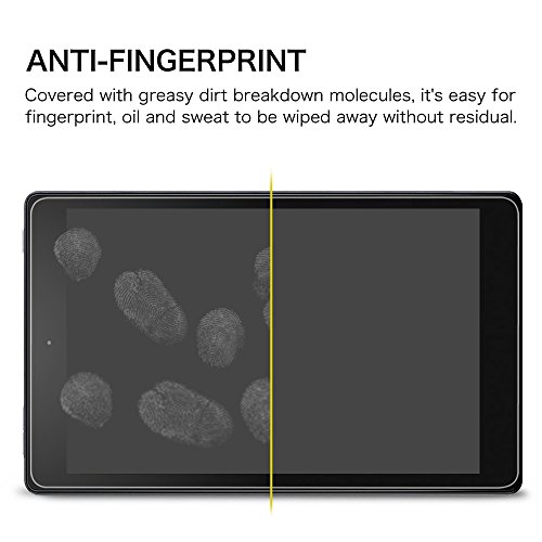 Fintie Fire HD 8 2017 Folie Panzerglas – [9H Härtegrad] [stark kratzfest] Hartglas Panzerglas Displayschutzfolie Glasfolie Tempered Glass Screen Protector für Amazon Fire HD 8 (7. Generation – 2017) - 6